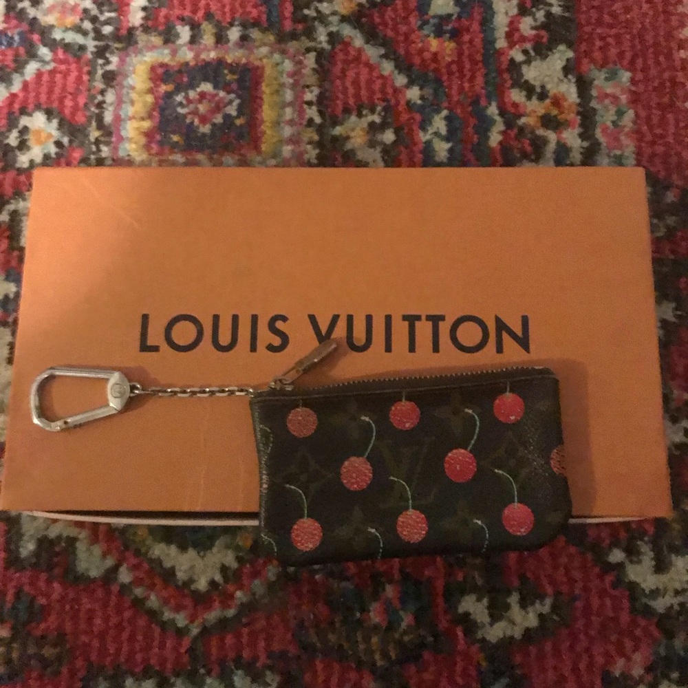 Vintage Louis Vuitton Monogram Cerises Key Pouch